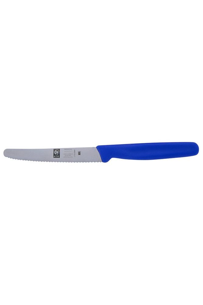Biftek Bıçağı 12cm Dişli Mavi