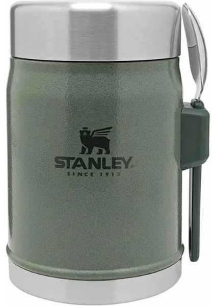 Stanley Klasik Paslanmaz Çelik Yemek Termosu Kaşıklı 0,40 LT Yeşil