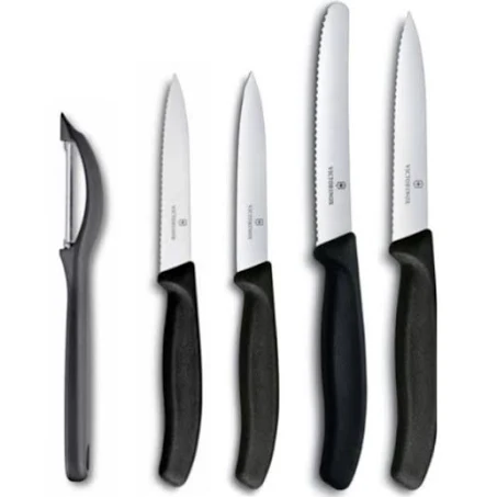 VICTORINOX Siyah 5 Li Büyük Soyma Seti