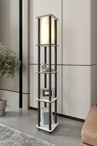 Ravilo Estantes Kare Dekoratif Raflı Lambader