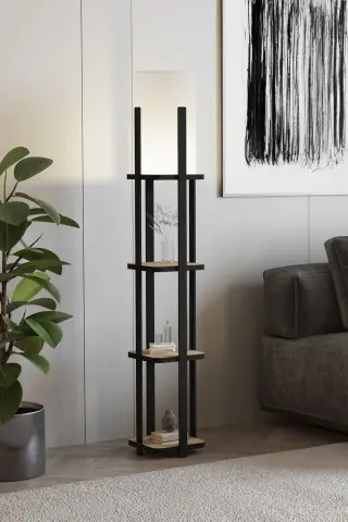 Ravilo Buye Dekoratif Raflı Lambader