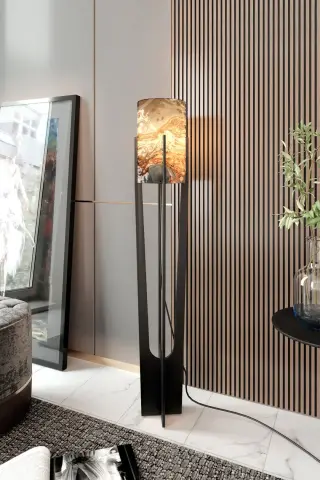 Ravilo Minimalist Siyah Lambader