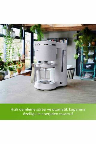 Çevre Dostu Mutfak 5000 Serisi Filtre Kahve Makinesi, 1.2L Kapasite, Krem, HD5120/00