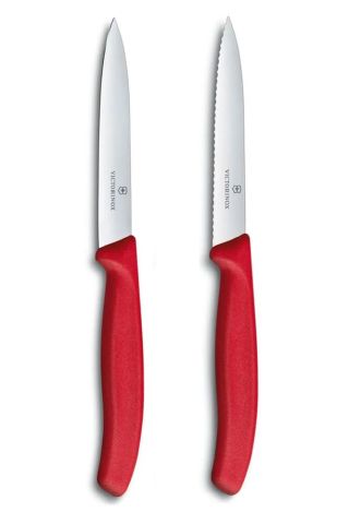 Victorinox Kırmızı Bıçak Seti 2 Li 10 Cm