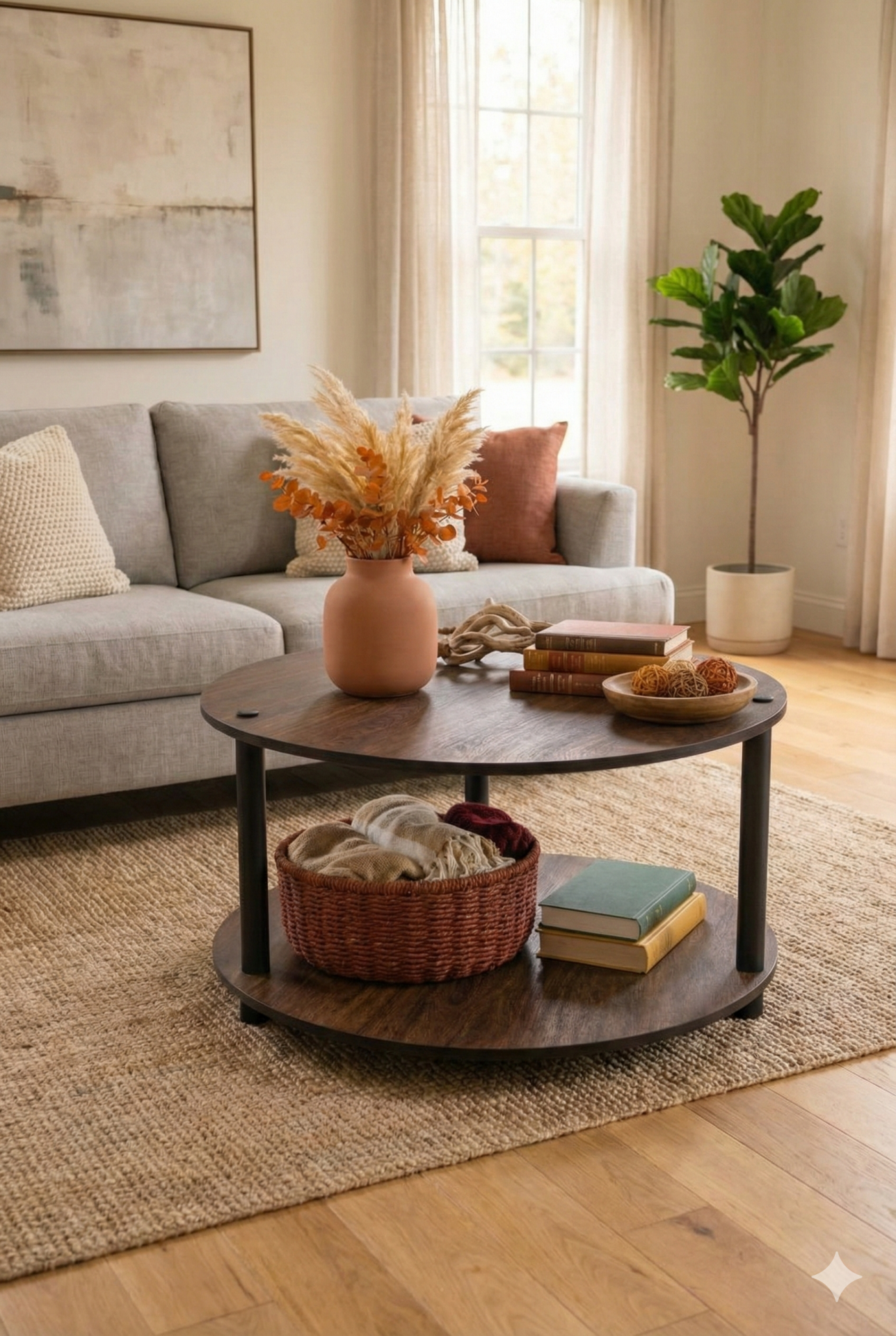 Ravilo Luna Yuvarlak Orta Sehpa