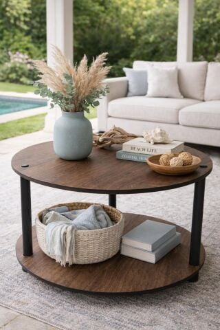 Ravilo Luna Yuvarlak Orta Sehpa