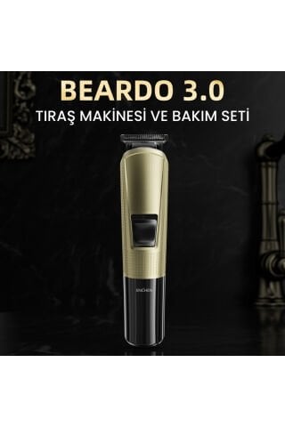 Beardo 3 Gold Çok Fonksiyonlu Tüm Vücut İçin Uygun Şarjlı Saç ve Tıraş Makinesi