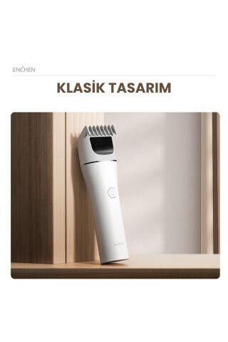 Boost 2 Beyaz Taşınabilir Şarjlı Saç Kesim Makinesi