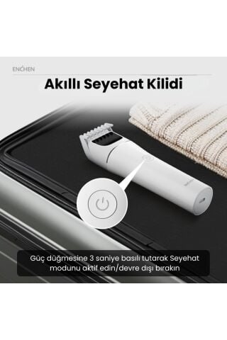 Boost 2 Beyaz Taşınabilir Şarjlı Saç Kesim Makinesi
