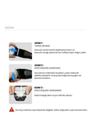 Boost 2 Siyah Taşınabilir Şarjlı Saç Kesim Makinesi