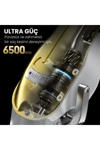 Boost 3 Gold Ayarlanabilir Başlıklı Dijital Göstergeli Şarjlı Profesyonel Saç Kesim Makinesi
