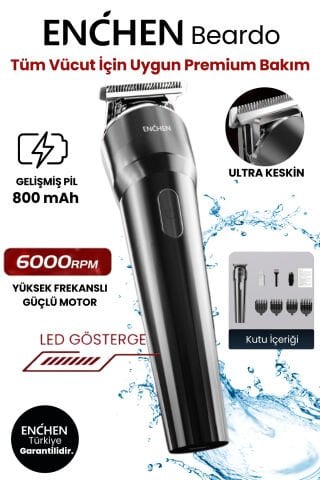 Beardo Çok Fonksiyonlu Tüm Vücut İçin Uygun Şarjlı Saç ve Tıraş Makinesi