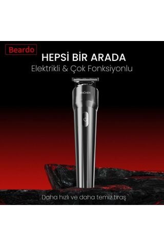 Beardo Çok Fonksiyonlu Tüm Vücut İçin Uygun Şarjlı Saç ve Tıraş Makinesi