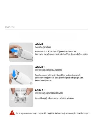 Boost Beyaz Taşınabilir Şarjlı Saç Kesim Makinesi