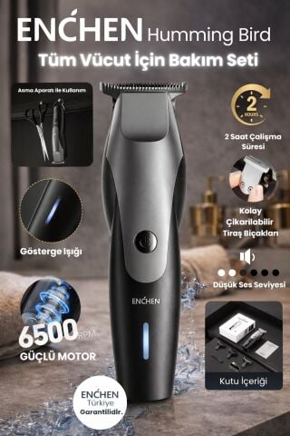 Humming Bird Siyah Hassas Kesim Şarjlı Saç ve Tıraş Makinesi