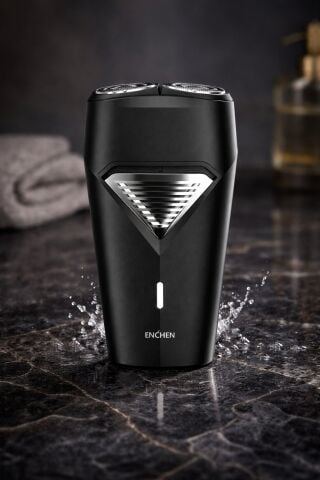 K3 Siyah Taşınabilir Seyahat Boy Mini Şarjlı Tıraş Makinesi