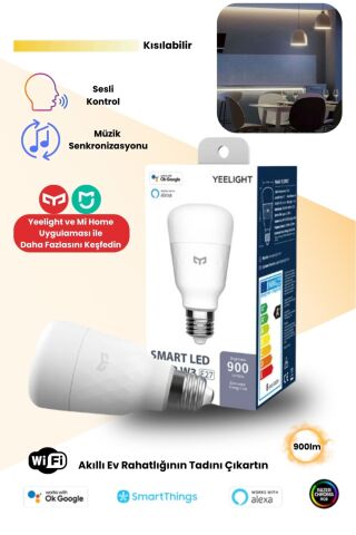 W3 Led Akıllı Ampul E27 (AYARLANABİLİR SARI)
