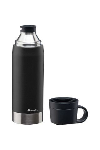 Citypark Thermavac Çift Bardaklı Çelik Termos 1.1 Lt Black