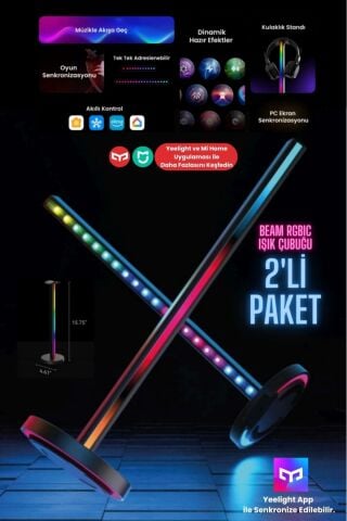 Beam RGBIC Işık Çubuğu (2 li Paket)