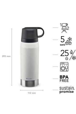 Citypark Thermavac Çift Bardaklı Çelik Termos 1.1 Lt White