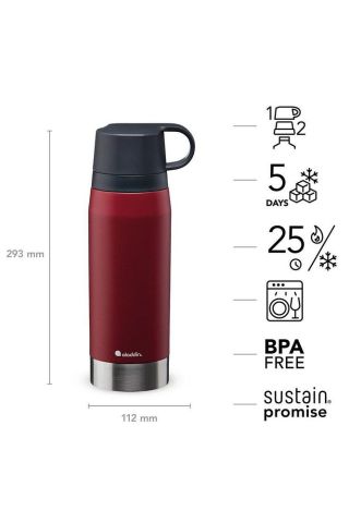 Citypark Thermavac Çift Bardaklı Çelik Termos 1.1 Lt White