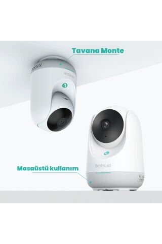 2C Pro Smart Camera - 3K / Tek Tuşla Sesli Arama / 360 Akıllı Güvenlik Kamerası - C222