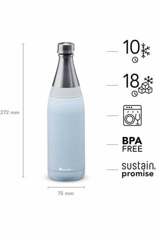 Fresco Thermavac Water Bottle 0.6l Burgundy Red Unisex Matara