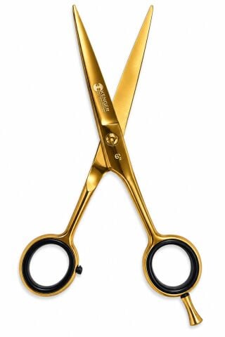 Kenger Professional Berber Makası 6” – Gold Profesyonel Saç Kesim Makası