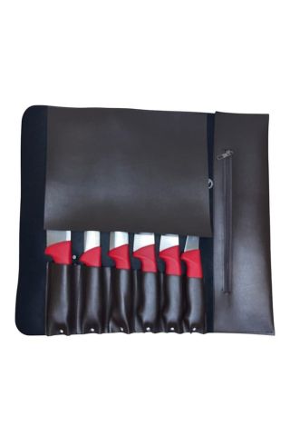 7 Bölmeli Suni Deri Şef Bıçak Çantası