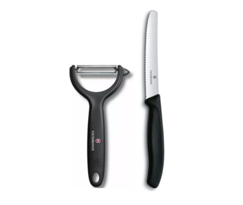 Victorinox İkili Set - Dik Soyacak ve 11 cm Bıçak