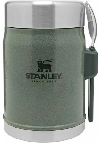 Stanley Klasik Paslanmaz Çelik Yemek Termosu Kaşıklı 0,40 LT Yeşil