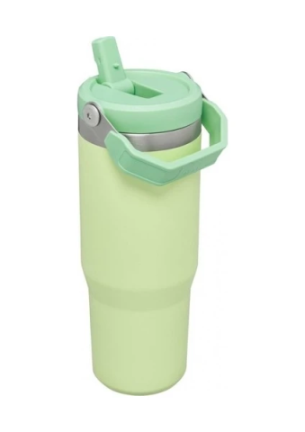 Stanley The IceFlow Flip Straw Pipetli Termos Bardak 0,89 LT Açık Yeşil