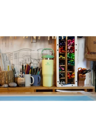 Stanley The IceFlow Flip Straw Pipetli Termos Bardak 0,89 LT Açık Yeşil