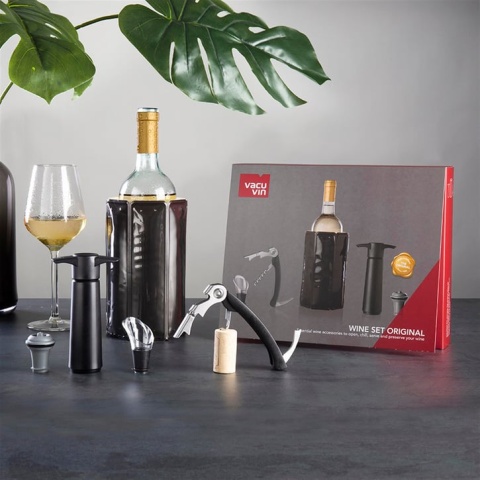 Vacu Vin Şarap Seti 5 Parça - Kutulu