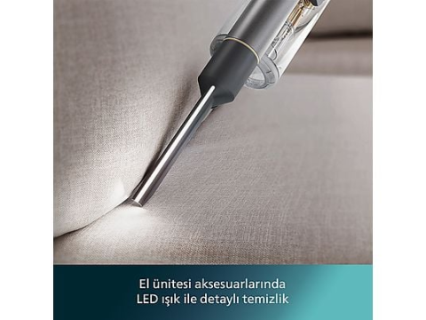 Philips 7000 Serisi Kablosuz Dikey Süpürge, PowerCylone12, Aqua Modülü, Zemin Algılama , XC7057/01