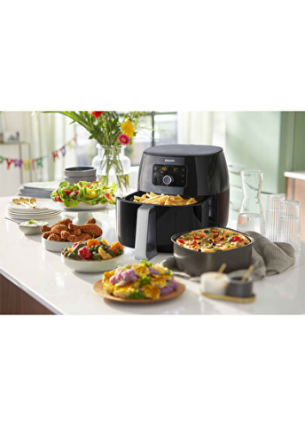 Philips Avance Collection Airfryer XXL Fritöz, 1.4kg, 7.3L Kapasite, Siyah, HD9650/90