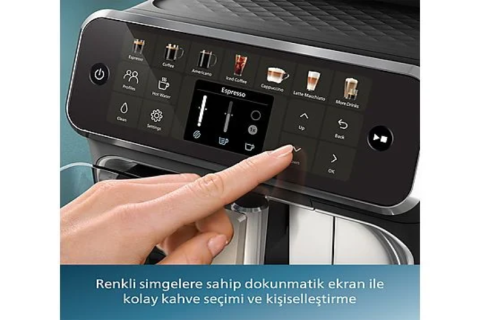 Philips LatteGo Tam Otomatik Espresso Makinesi, 12 Sıcak ve Soğuk İçecek, Silent Brew, EP4446/70