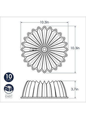 nordicware Brillance Bundt Kek Kalıbı - 5 Cup