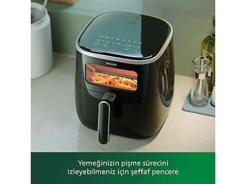 Philips 3000 Serisi XL Airfryer, 5.6L Kapasiteli Hazne, Siyah, HD9257/80