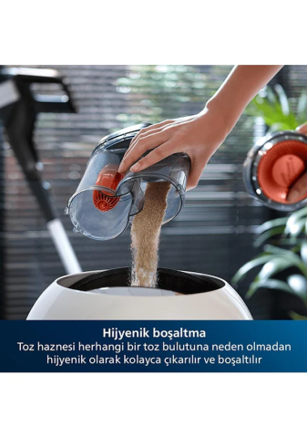 Philips Speedpro Max Kablosuz Dikey Süpürge, PowerCyclone8, 360 Derece Emiş Başlığı, XC7040/01