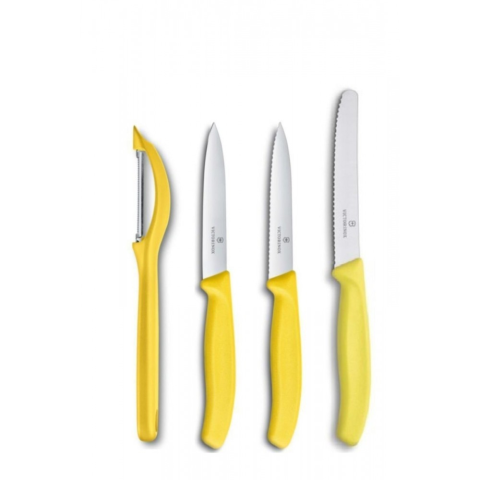 VICTORINOX Soyacak Ve Soyma Bıçağı Seti Sarı
