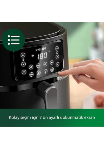 Philips 5000 Serisi XXL Airfryer, Uzaktan Bağlantı, 1.4kg, 7.2L Kapasite + Aksesuarlar, HD9285/96