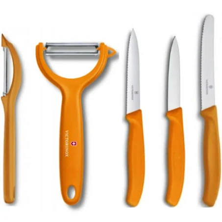 VICTORINOX Turuncu 5 Li Soyma Ve Soyacak Seti