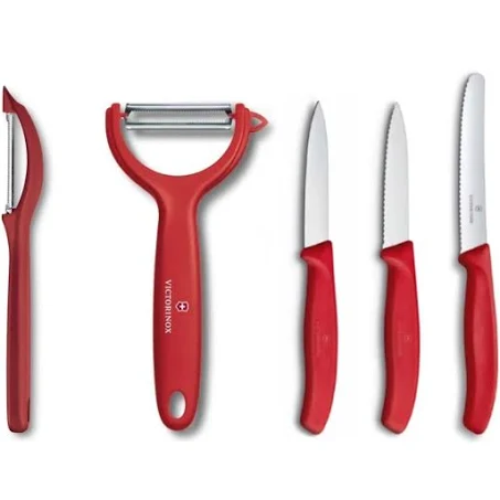VICTORINOX Kırmızı 5 Li Soyma Ve Soyacak Seti