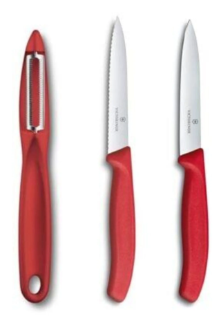 VICTORINOX Kırmızı Soyacak Ve Bıçak Seti