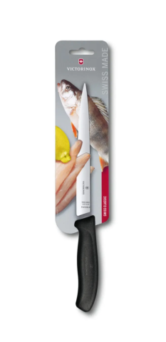 VICTORINOX Blisterli Fileto Bıçağı 20 Cm Siyah