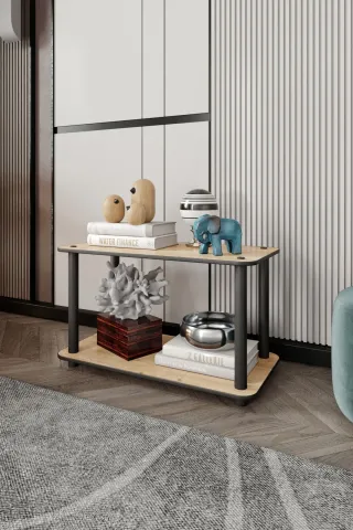 Ravilo 2 Katlı Dekoratif Diktörtgen Kitaplık