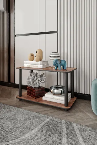 Ravilo 2 Katlı Dekoratif Diktörtgen Kitaplık