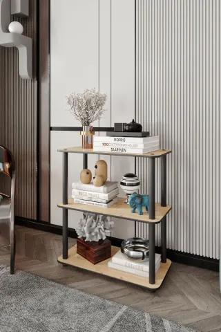 Ravilo 3 Katlı Dekoratif Diktörtgen Kitaplık