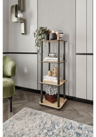 Ravilo 4 Katlı Dekoratif Kare Kitaplık